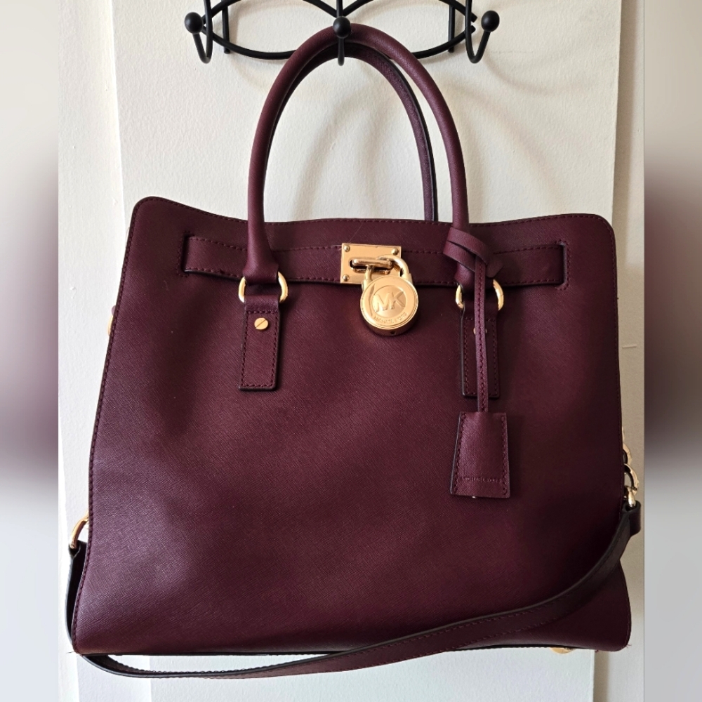 Michael Kors Hamilton North South Large Satchel Shoulder Bag